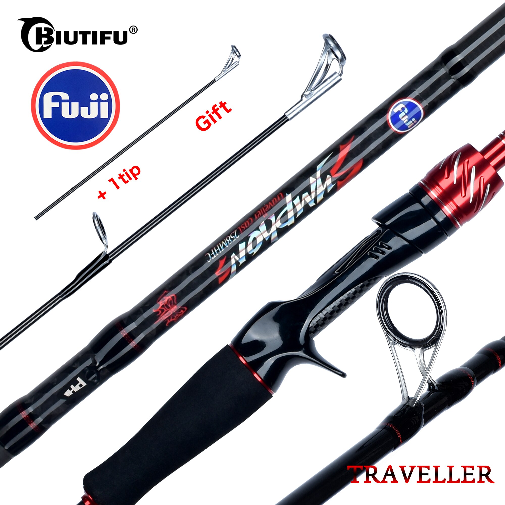 BIUTIFU Traveller Spinning Cas - Fishing Rod Surf 评论和价格